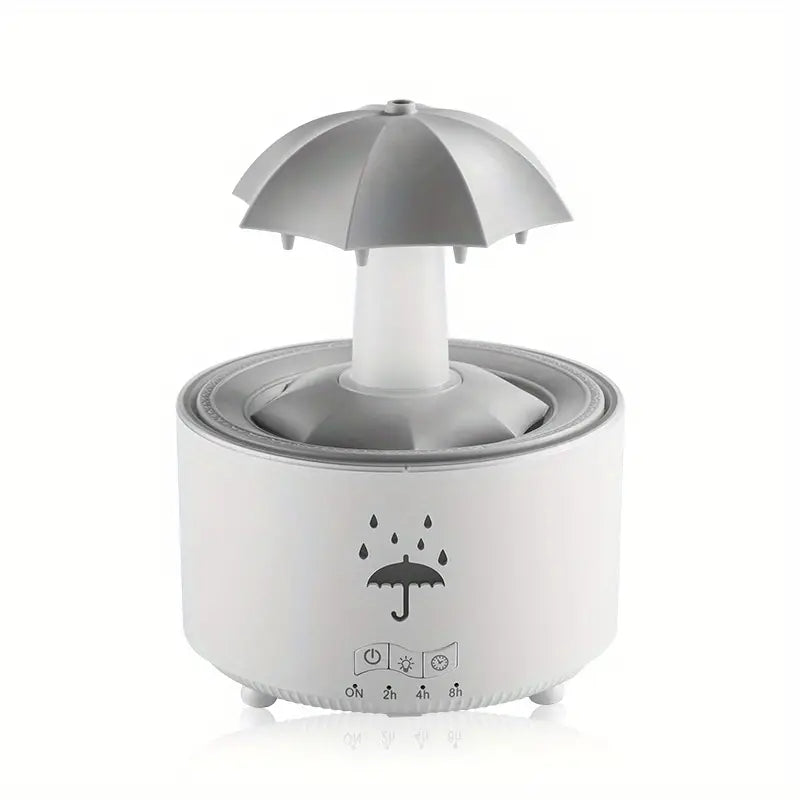 Humidificador giratorio con gotas de lluvia