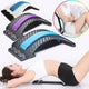 Estirador de espalda Sabi Equilibrio con arco ajustable en varios colores, usado por mujer para alivio lumbar.